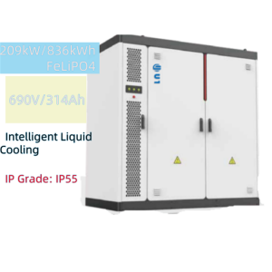 U1 BESS U1LC-02-836 836kWh  Industrial& Commercial Outdoor Energy Storage System,690V LFP 314Ah Battery,Air Cooling ,IP55 Protection,Durable&Safe